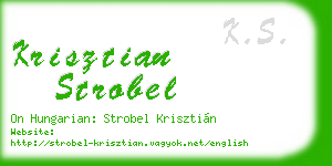 krisztian strobel business card